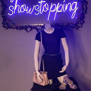 Black t shirt dress skin tight